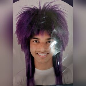 Purple Rocker Wig